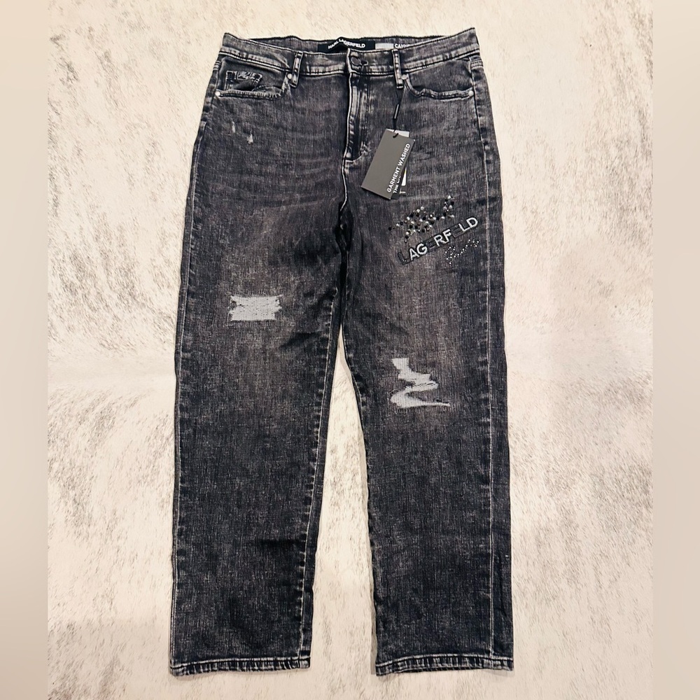 Karl Lagerfeld Gray Denim Jeans